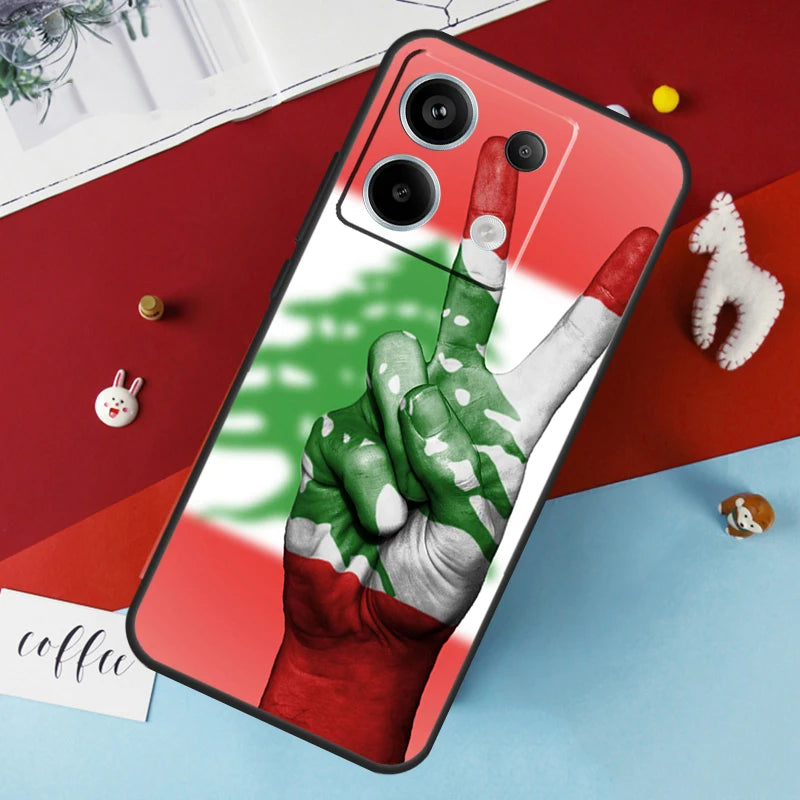 Lebanon Flag Map Case For Xiaomi Redmi Note 14 12 11 10 13 Pro 15 Pro Plus Redmi 15 14C 10C 12C 13C 15C Cover