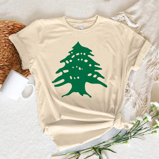 Lebanon Cedar Tree Graphic T Shirt