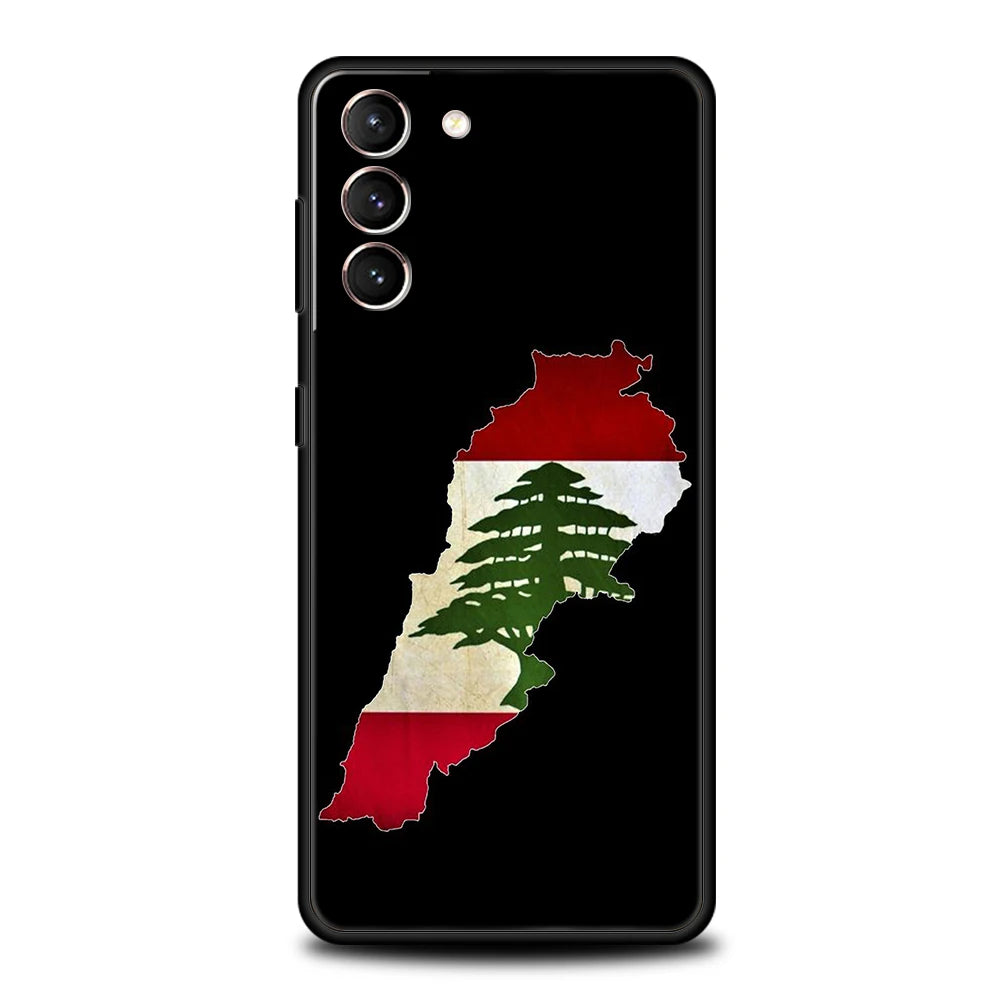 Lebanon Passport Phone Case For Samsung Galaxy S25 Edge S24 S23 S22 Ultra S20 S21 FE 5G S10 S9 Plus S10E Soft Cover