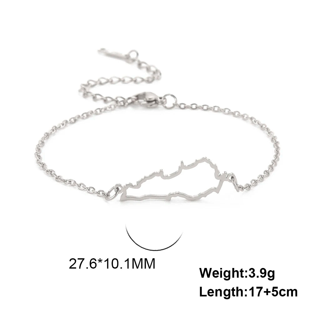 Map of Lebanon Bracelet