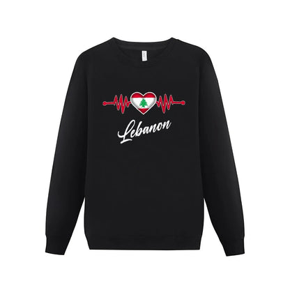 Hoodies Lebanon Flag Lebanese Country Map Hoodie Pullover Sweatshirts