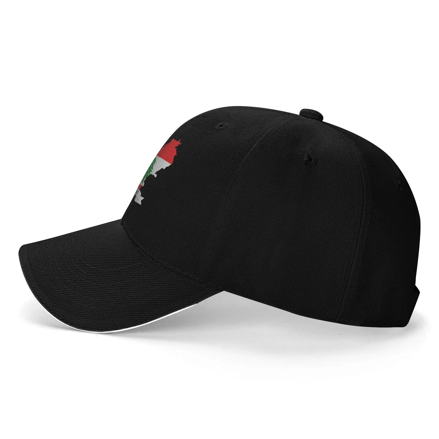 Baseball Cap Lebanon Flag Map