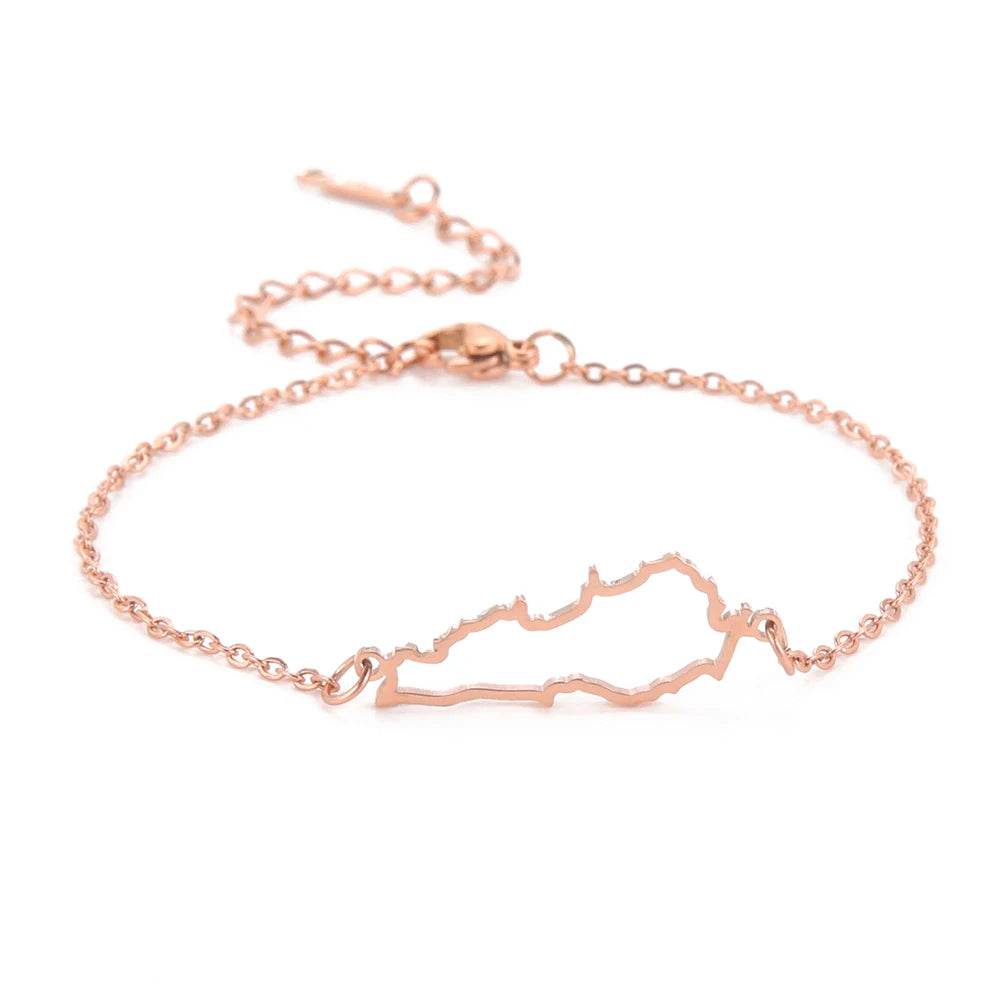 Map of Lebanon Bracelet
