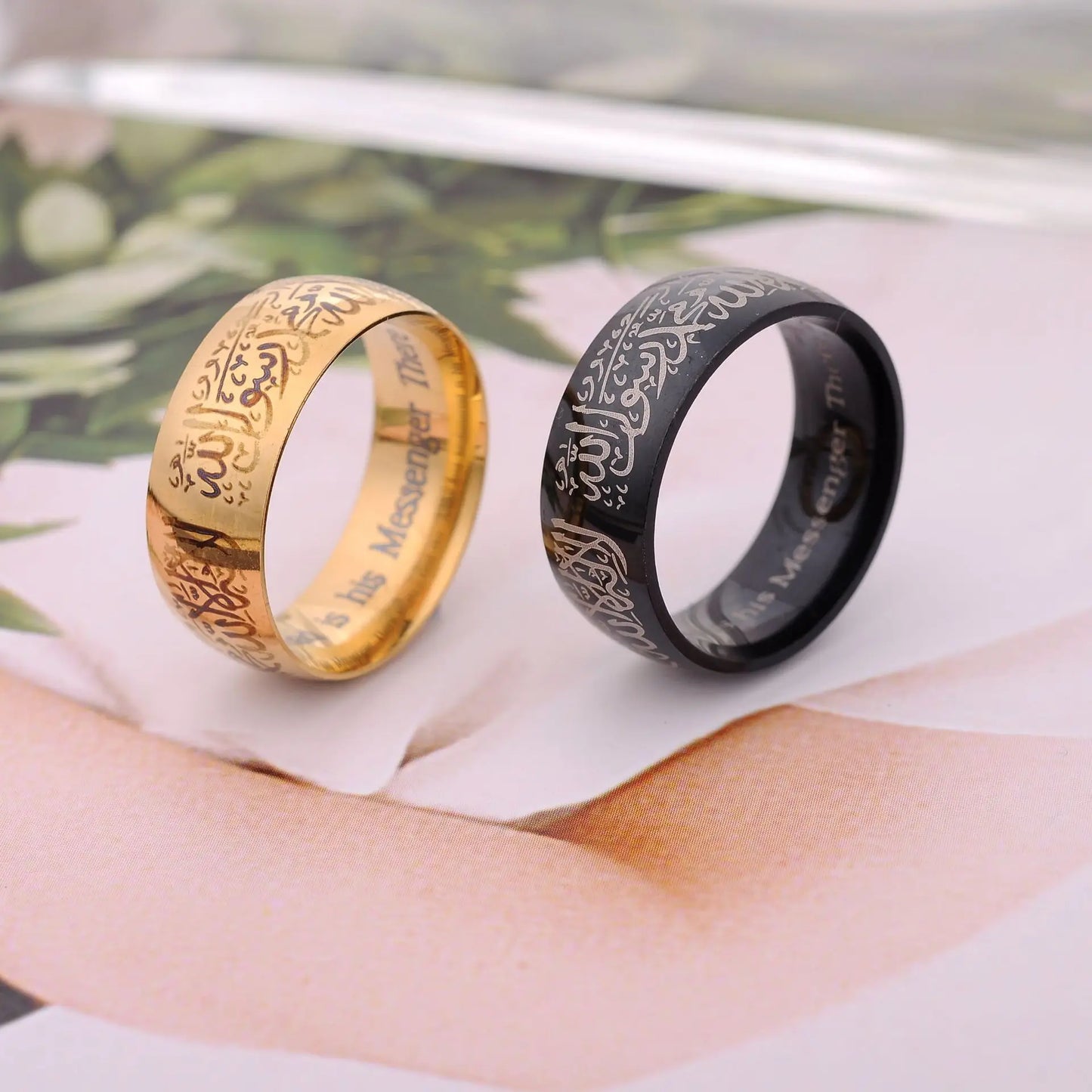 Titanium Steel Quran Rings
