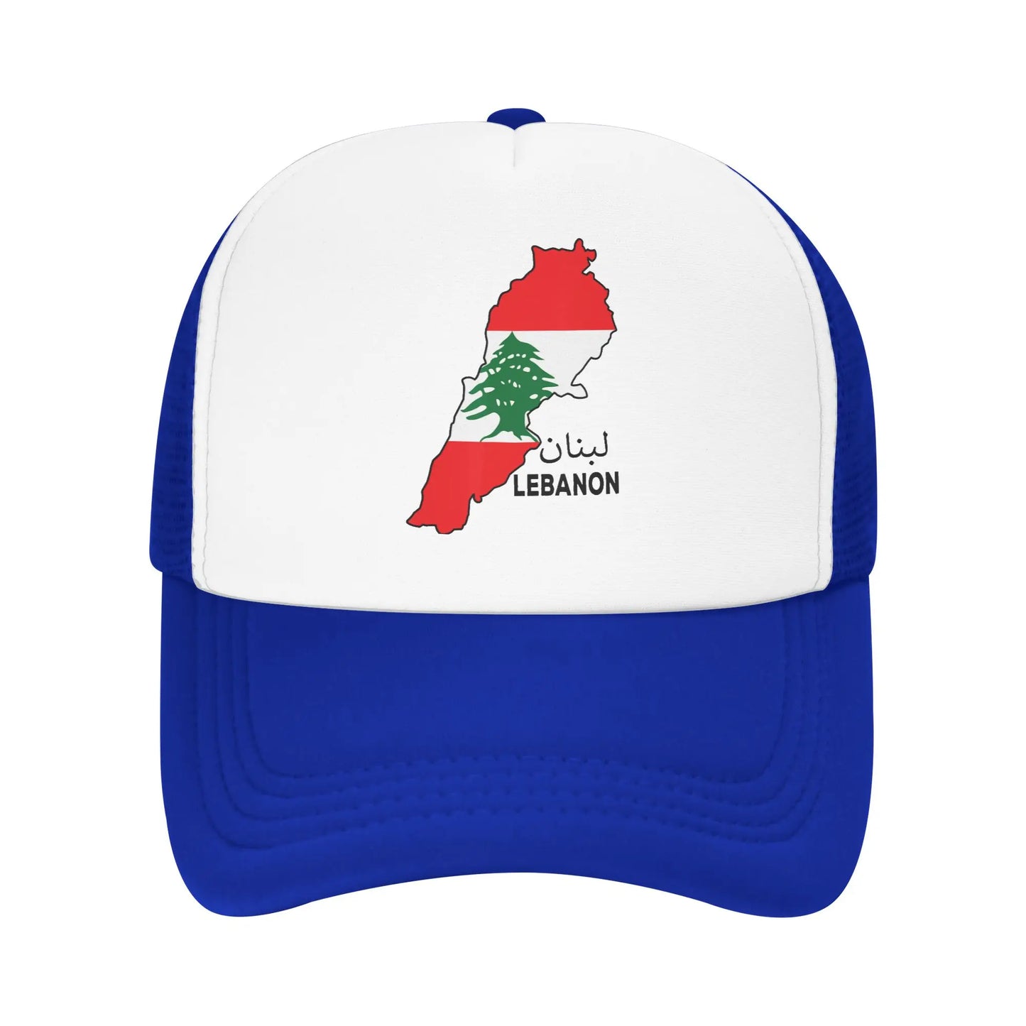 Lebanon Flag Map Mesh Baseball Cap