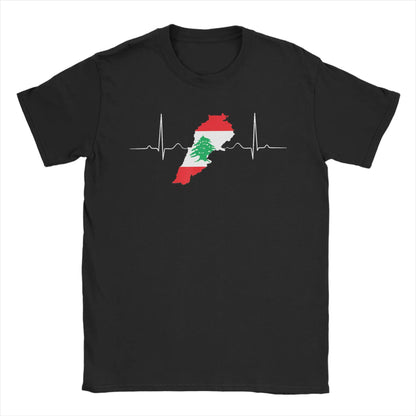 Lebanon Heartbeat Lebanon Map T Shirt