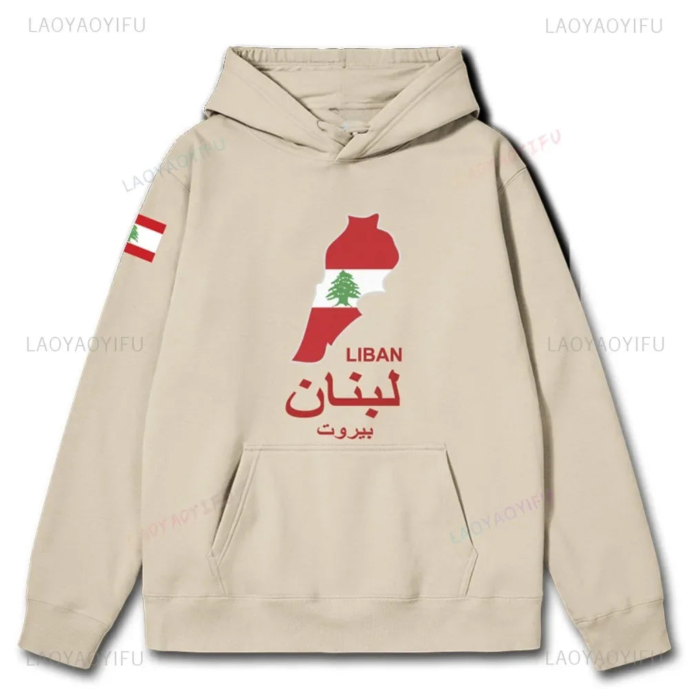 Lebanon National Map Hoodies