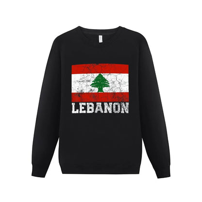Hoodies Lebanon Flag Lebanese Country Map Hoodie Pullover Sweatshirts