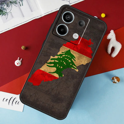 Lebanon Flag Map Case For Xiaomi Redmi Note 14 12 11 10 13 Pro 15 Pro Plus Redmi 15 14C 10C 12C 13C 15C Cover