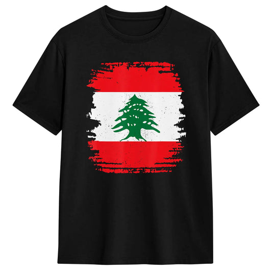 Lebanon Cedar Tree Flag T Shirt