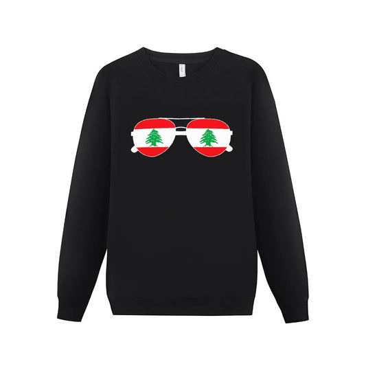 Lebanon Text Flag Sweatshirt Lebanese Heritage