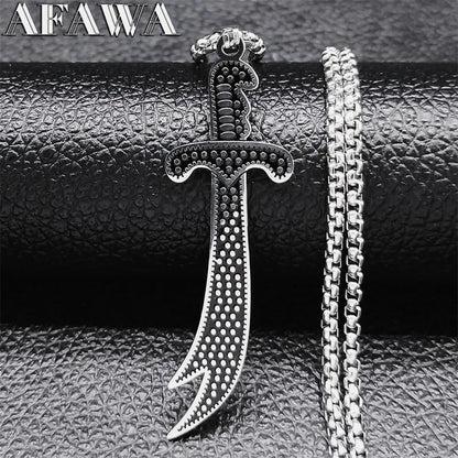 Necklace Stainless Steel Imam Ali Zulfiqar Sword