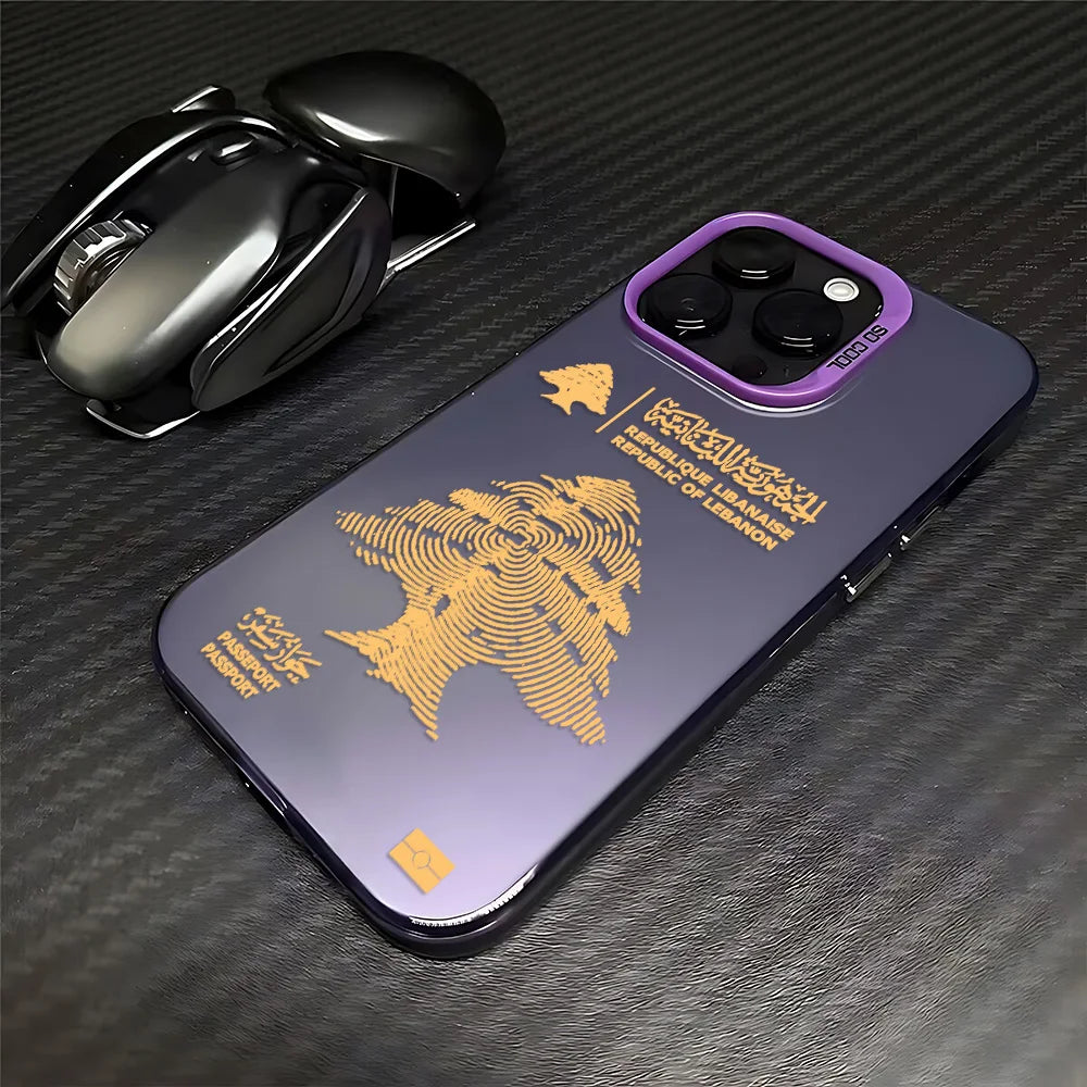 Lebanon Passport Phone Case For iPhone Matte Back Cover