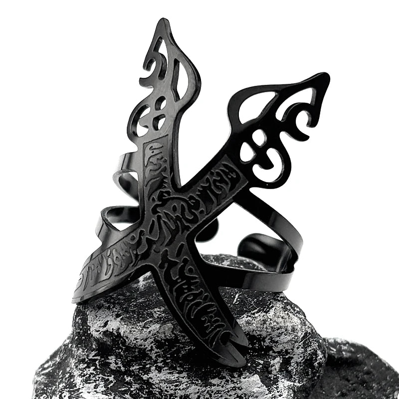 Imam Ali Sword Open Ring