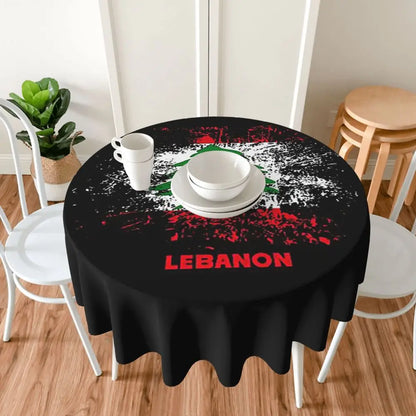 Lebanon Waterproof Round Tablecloth