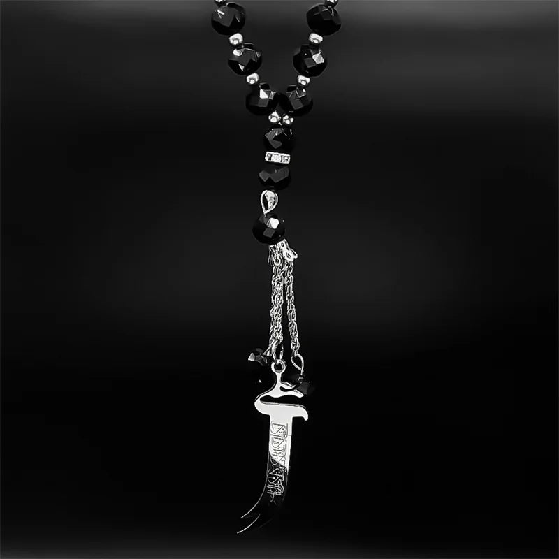 Zulfiqar Sword Car Pendant-Prayer Beads