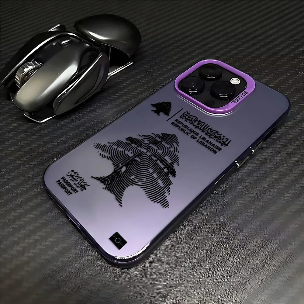 Lebanon Passport Phone Case For iPhone Matte Back Cover