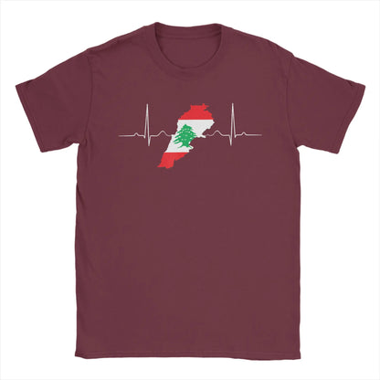 Lebanon Heartbeat Lebanon Map T Shirt