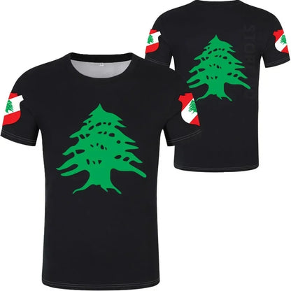 3D Lebanon Flag T Shirt