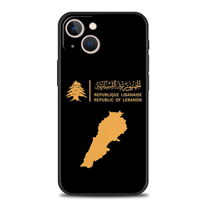 Luxury TPU Soft Phone Case For iPhone 17 Air 16E 16 11 15 14 Pro MAX 12 13 7 8 Plus X XR XS SE 2022 Cover Lebanon Passport