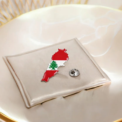 Lebanon Country Map Cedar of Lebanon Charm Lebanon Brooch for Women Men Jewelry Lebanon Maps Brooch