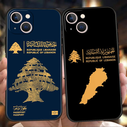 Luxury TPU Soft Phone Case For iPhone 17 Air 16E 16 11 15 14 Pro MAX 12 13 7 8 Plus X XR XS SE 2022 Cover Lebanon Passport