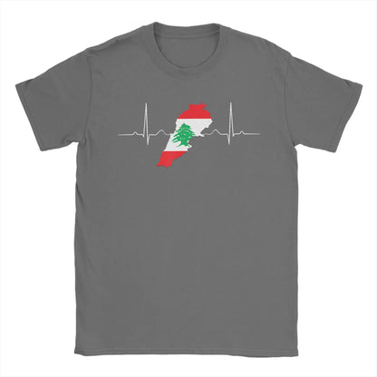 Lebanon Heartbeat Lebanon Map T Shirt