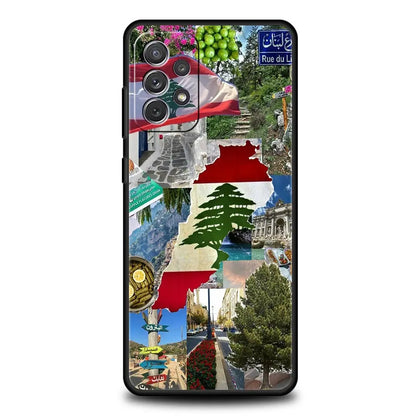 Beirut Lebanon Flag Phone Case For Samsung Galaxy A15 A13 A51 A71 A41 A31 A21S A03S A05 A35 A32 A55 A23 A25 A33 A53 A73 5G Cover