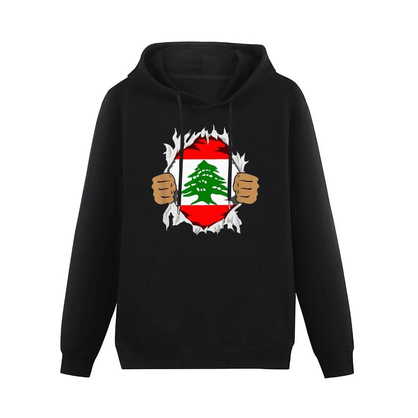 Lebanon Flag Hoodie Pullover