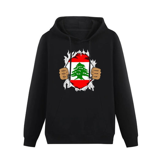 Lebanon Shield Flag Graphic Hoodie
