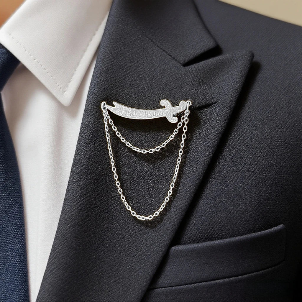 Zulfiqar Sword Brooch