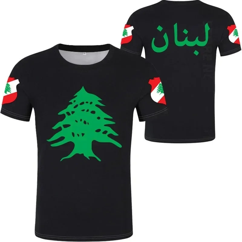 3D Lebanon Flag T Shirt