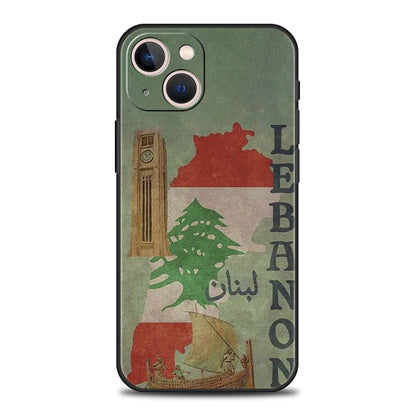 Luxury TPU Soft Phone Case For iPhone 17 Air 16E 16 11 15 14 Pro MAX 12 13 7 8 Plus X XR XS SE 2022 Cover Lebanon Passport