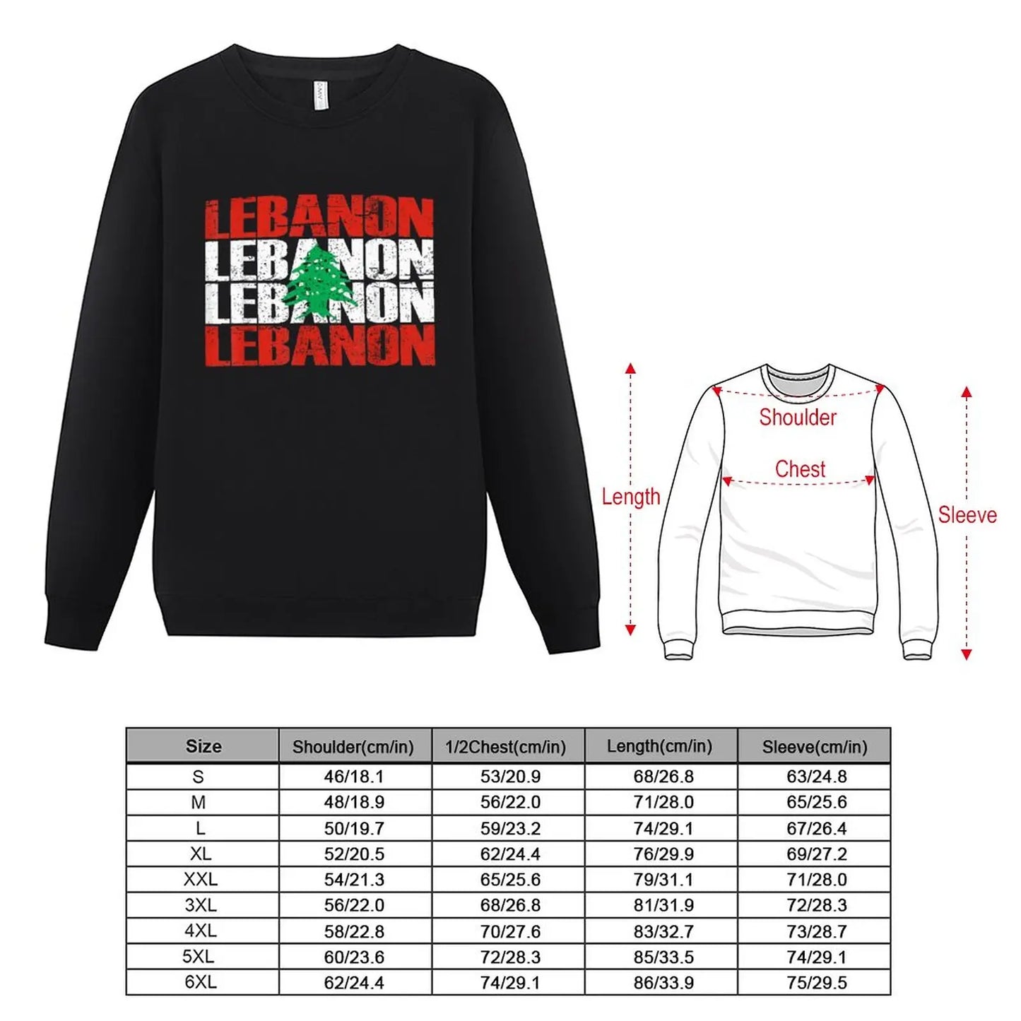 Hoodies Lebanon Flag Lebanese Country Map Hoodie Pullover Sweatshirts