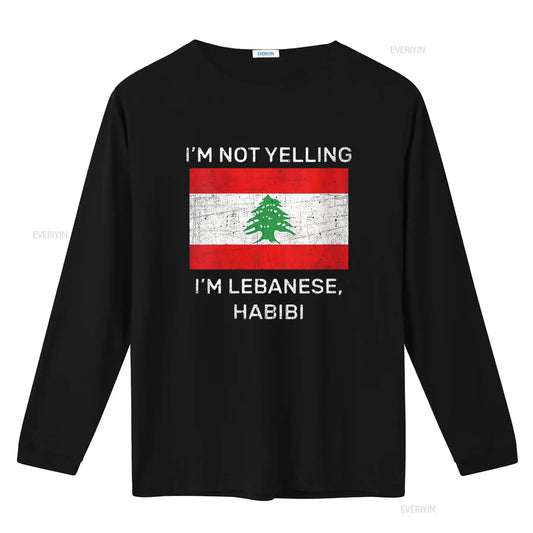 Lebanese Flag Funny Quote Long Sleeve T-Shirt