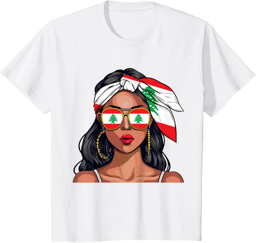 Lebanese Woman Flag Shirt