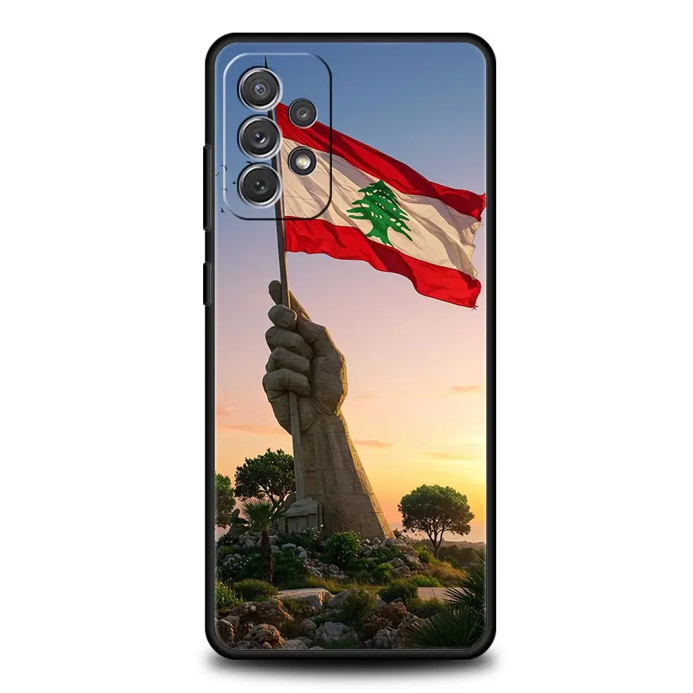 Beirut Lebanon Flag Phone Case For Samsung Galaxy A15 A13 A51 A71 A41 A31 A21S A03S A05 A35 A32 A55 A23 A25 A33 A53 A73 5G Cover