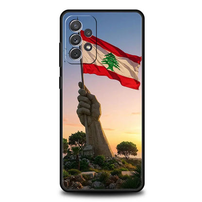 Beirut Lebanon Flag Phone Case For Samsung Galaxy A15 A13 A51 A71 A41 A31 A21S A03S A05 A35 A32 A55 A23 A25 A33 A53 A73 5G Cover