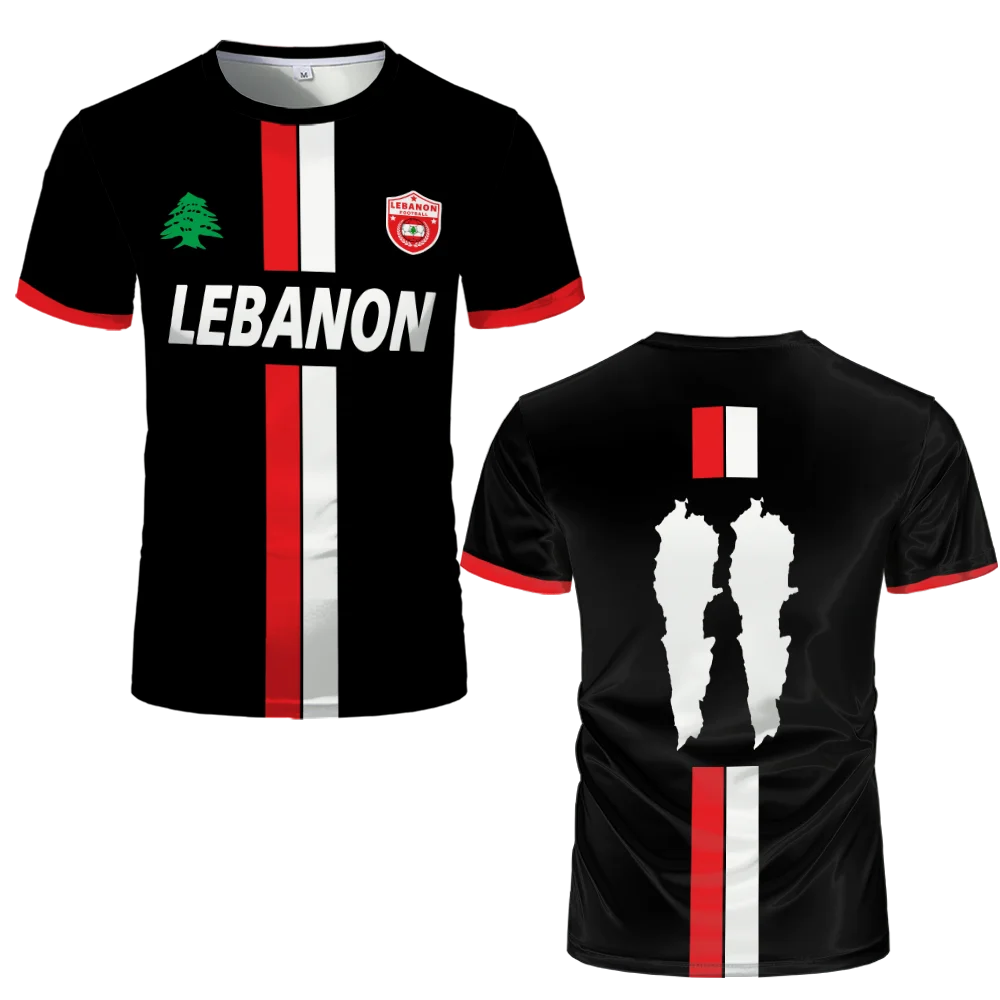 Lebanon Football Jersey T Shirts 3D Printed