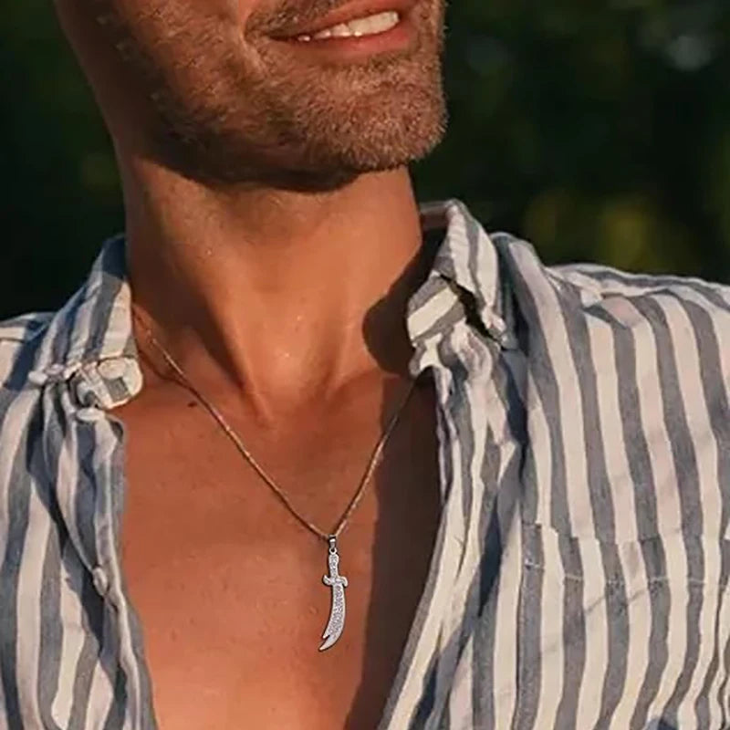 Stainless Steel Sword Necklace Zulfiqar Sword