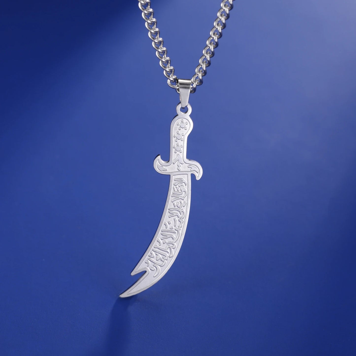 Stainless Steel Sword Necklace Zulfiqar Sword