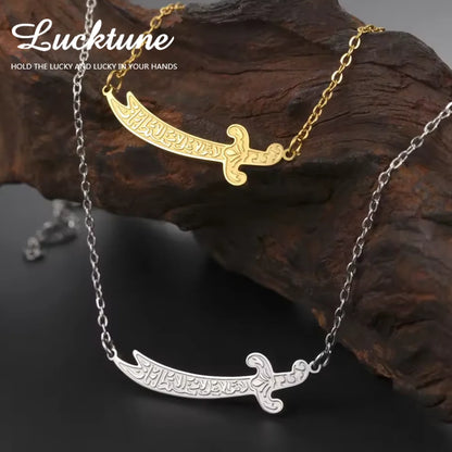 Imam Ali Zulfiqar Sword Pendant Necklace Stainless Steel