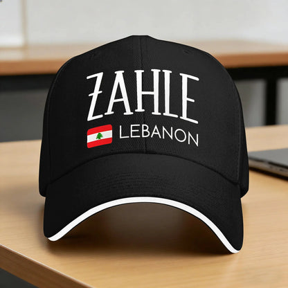 Baseball Cap Lebanon Flag Map