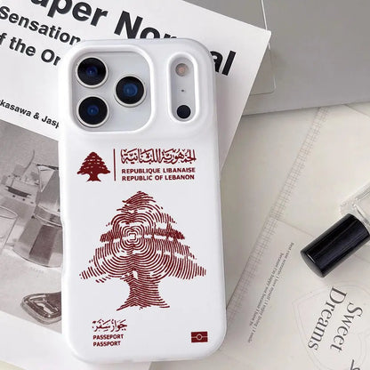 Lebanon Passport Phone Case For IPhone 17 16 15 14 13 12 11 Pro Max