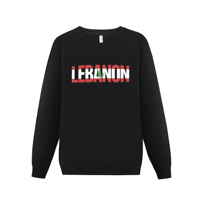 Hoodies Lebanon Flag Lebanese Country Map Hoodie Pullover Sweatshirts