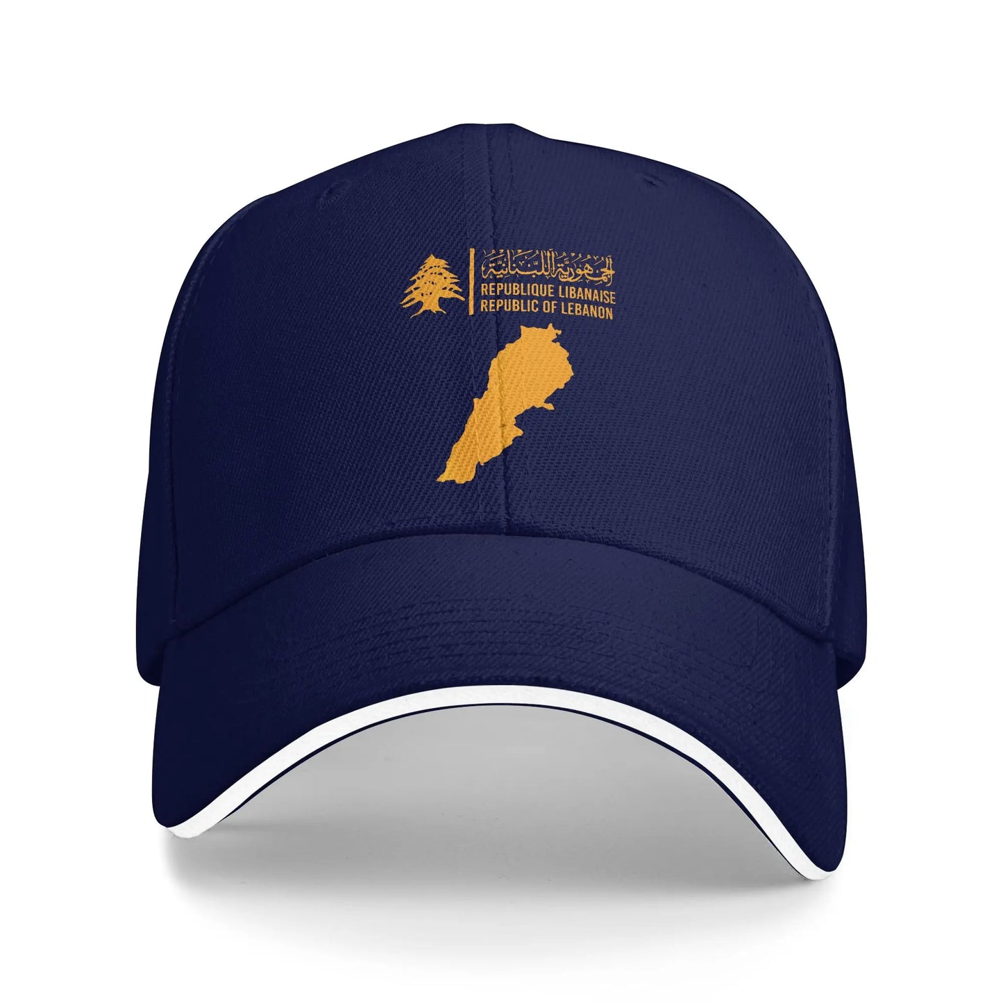 Lebanon Flag Map Cedar Tree Baseball Cap