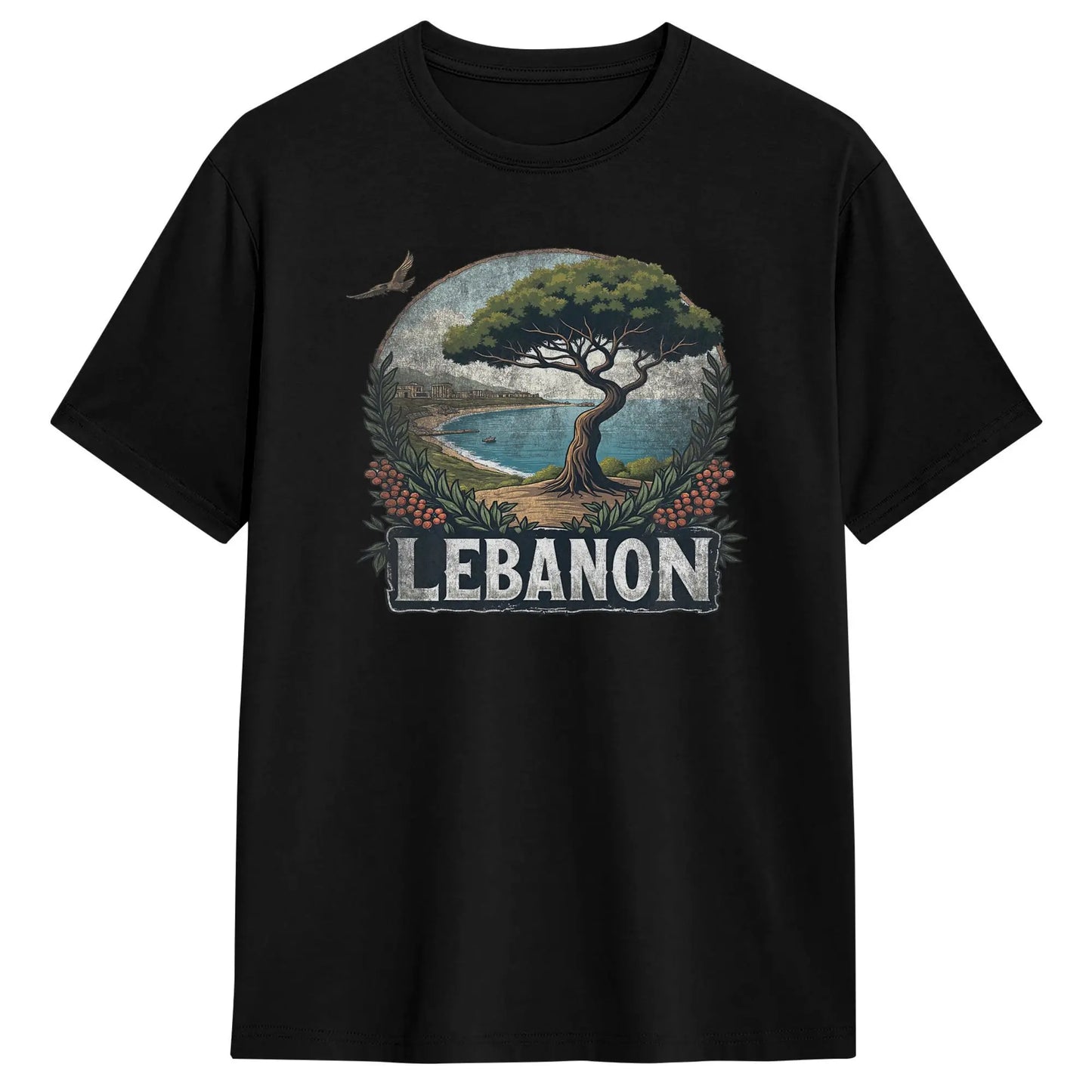 Lebanon Flag Map Beirut T Shirts