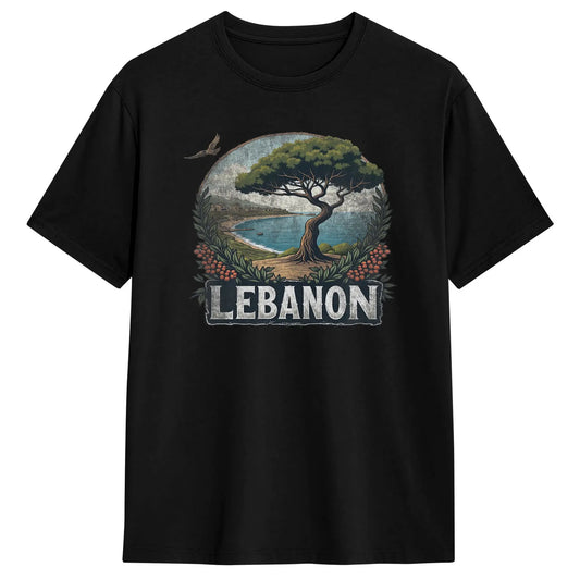 Lebanon Text Graphic T Shirt