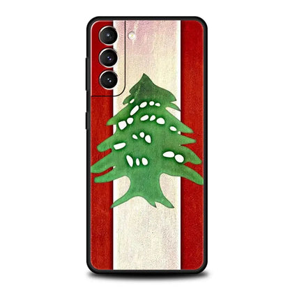 Beirut Lebanon Flag Phone Case For Samsung Galaxy S25 S24 S23 S22 S20 Ultra S21 FE 5G S10 Plus S10E Soft TPU Cover