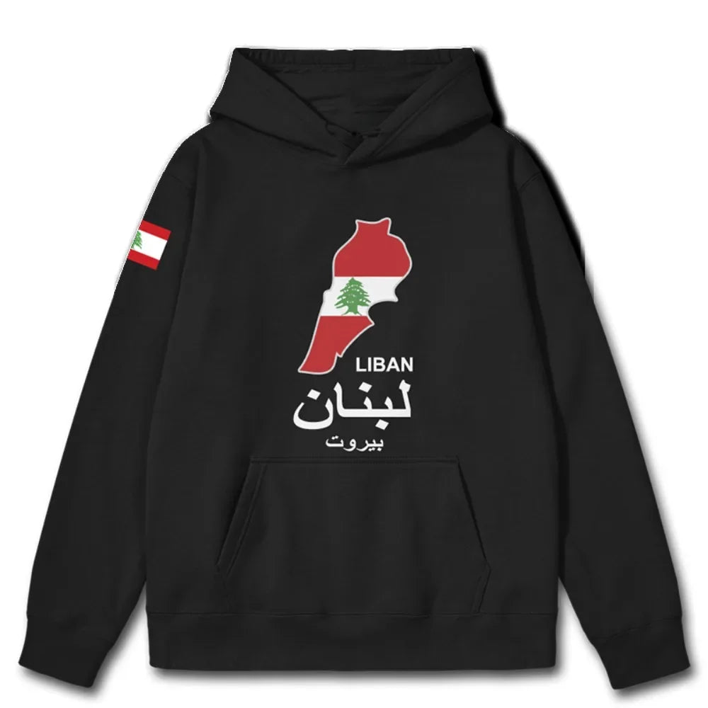 Lebanon National Map Hoodies